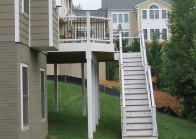 trex deck with steps