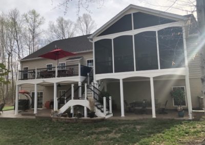 deck and screened porch
